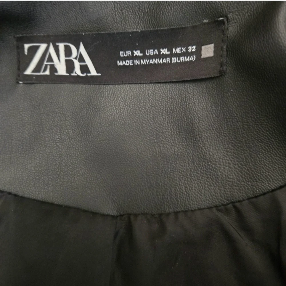 Zara Faux Leather Jacket - Picture 4 of 7